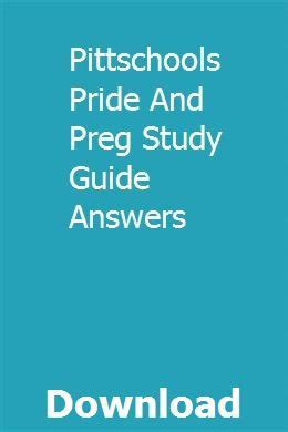 pittschools-pride-and-preg-study-guide-answers Ebook Kindle Editon